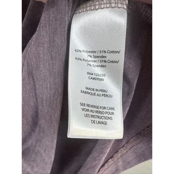 Travis Mathew Men's V-Neck T-shirt Small Heathered Mauve/Maroon Golf Lightweight - Picture 4 of 6